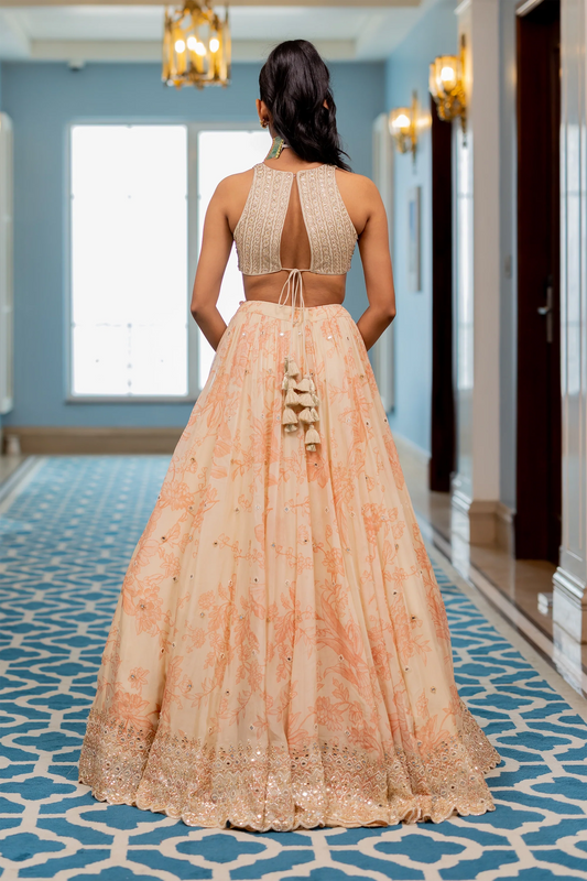 SAKI LEHENGA SET
