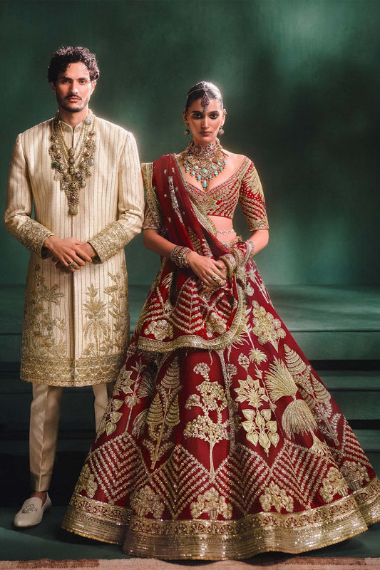 The Malai Chamcham Sherwani Set