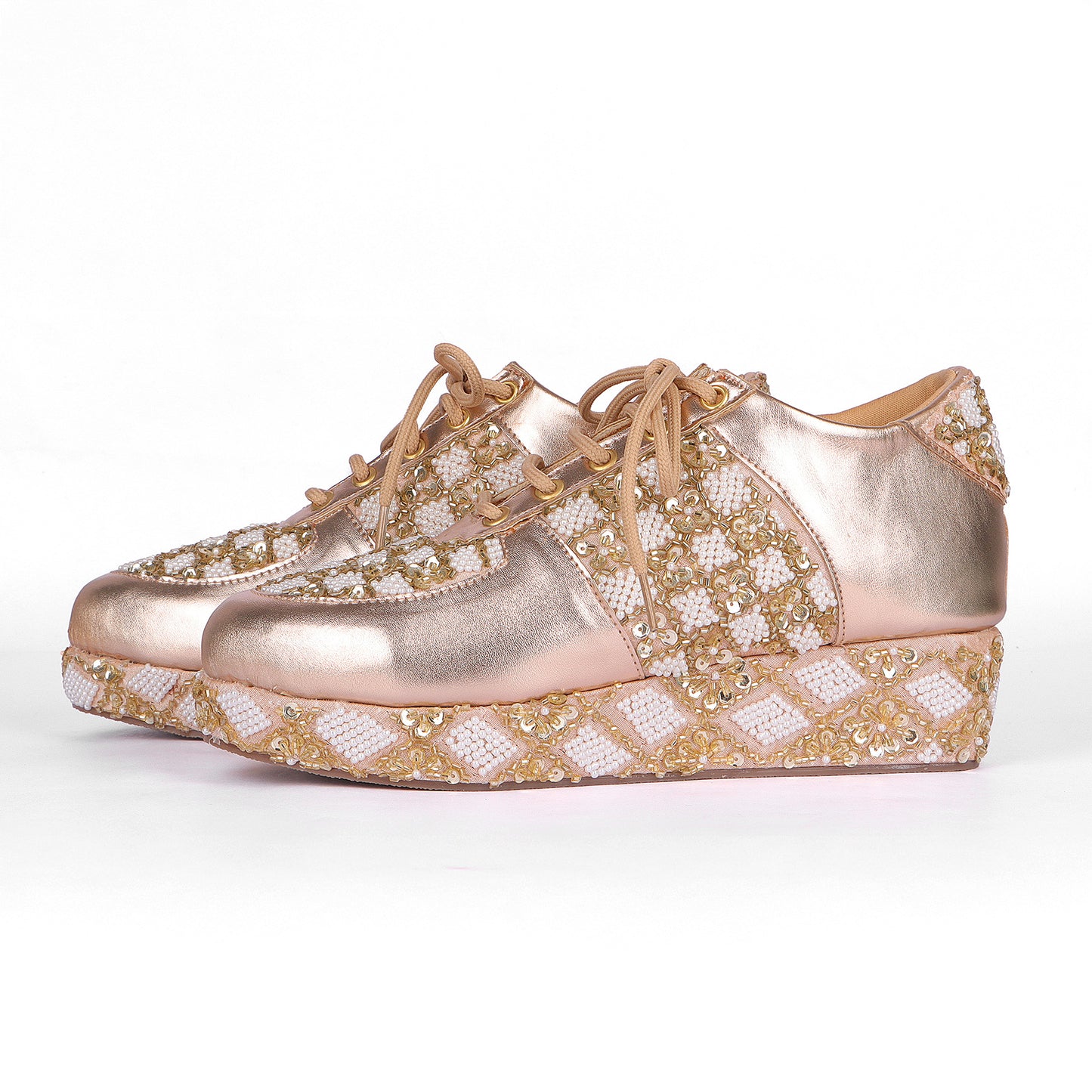 PEARL ALL DAY GOLD SNEAKERS