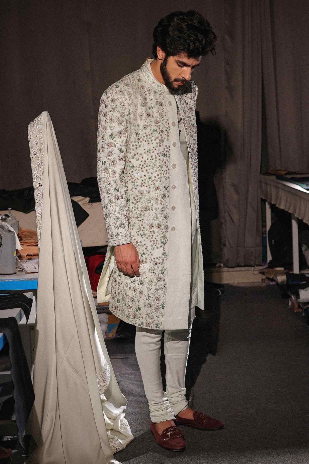 The Blue Iris Sherwani Set