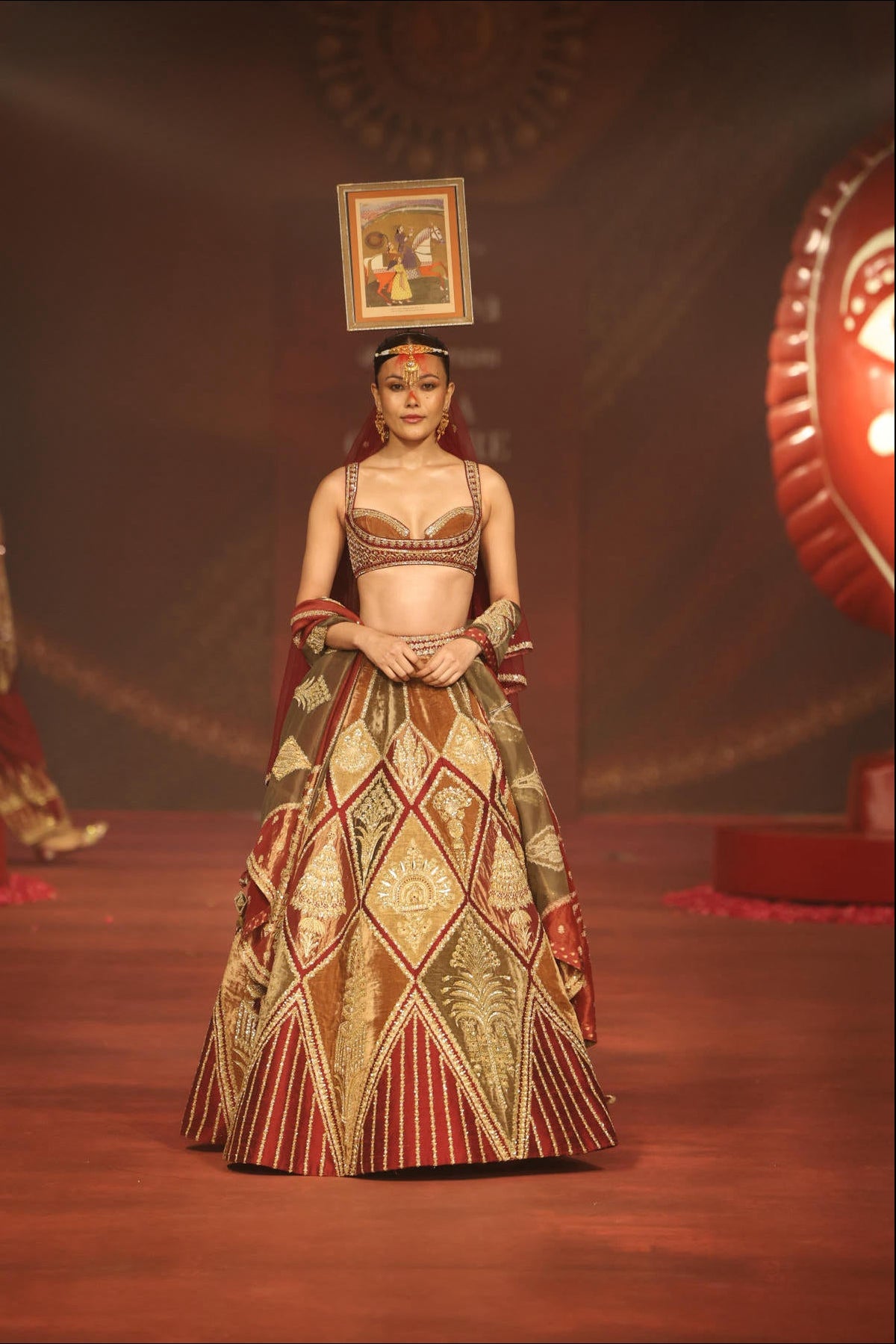 'Sunehri Barfi' Lehenga