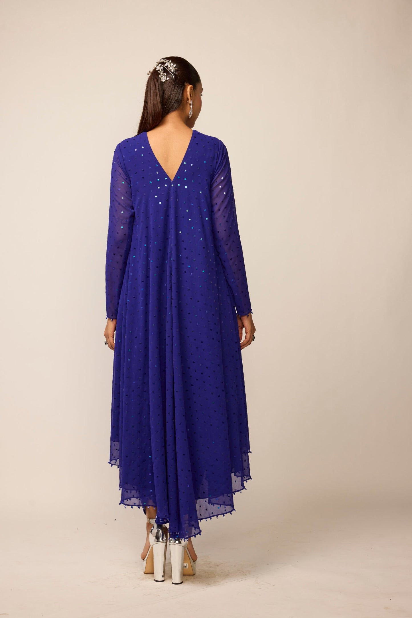 Cocktail Blue Dhoti Kurta Set