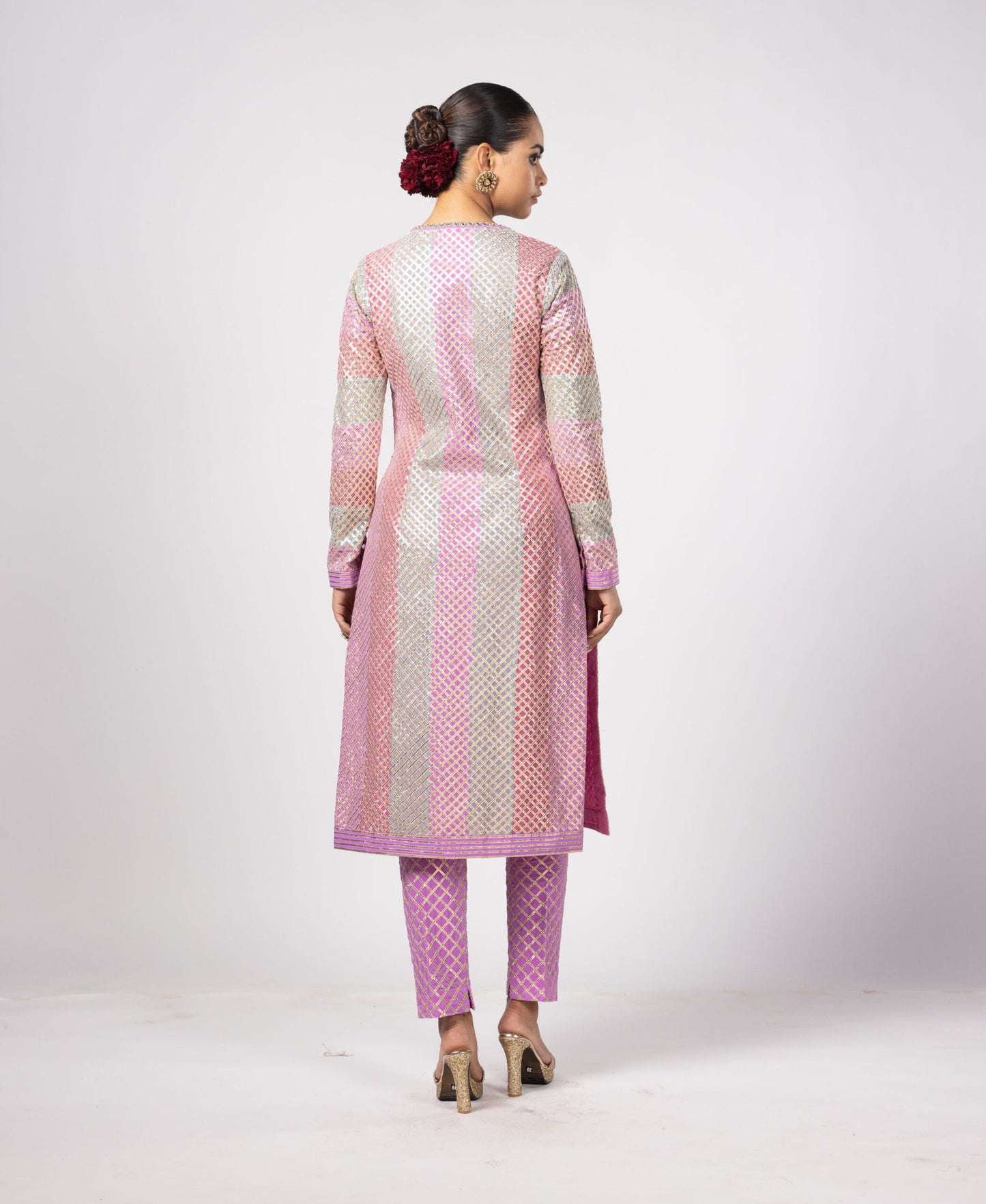 AQUA KURTA PANTS SET