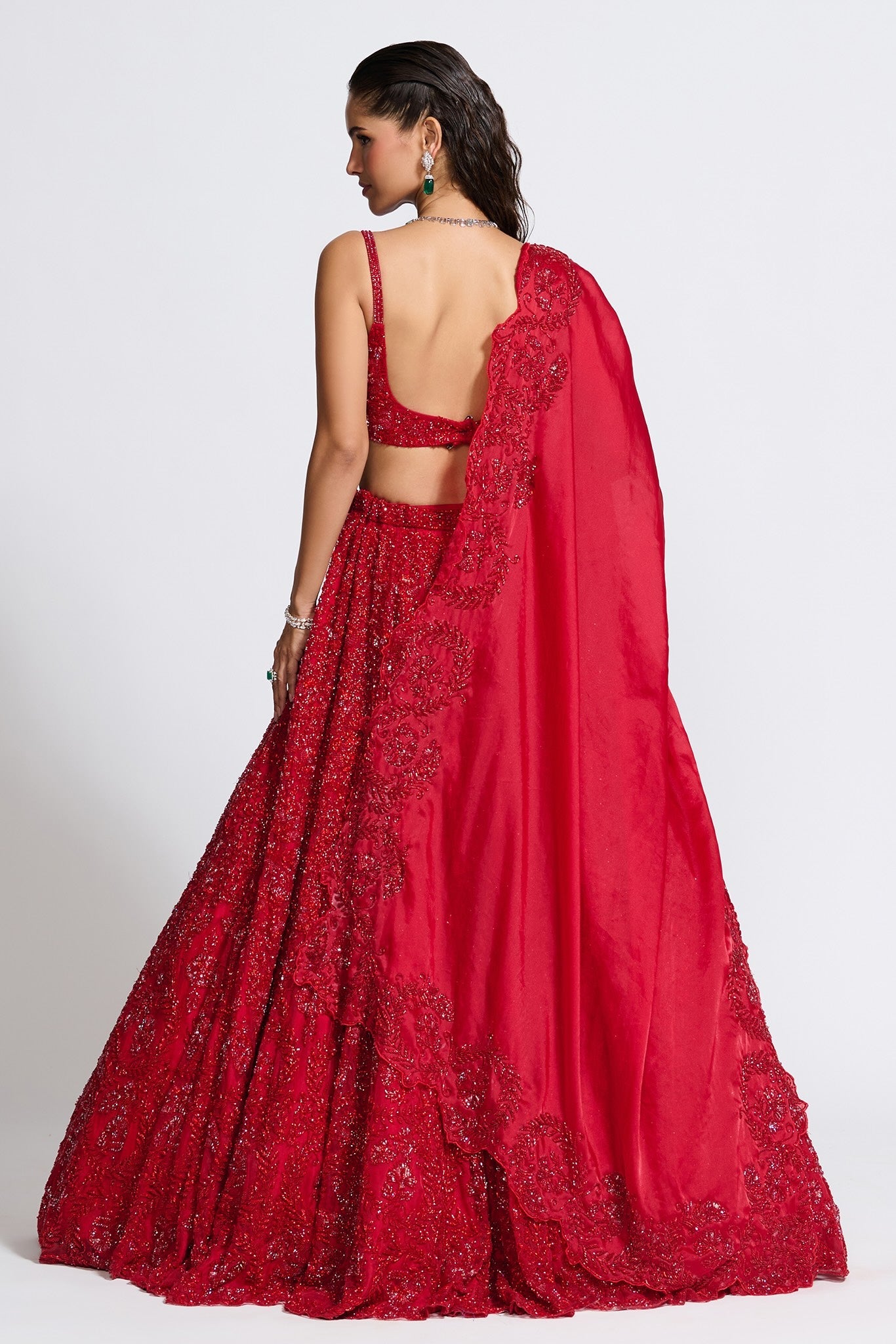 AUDREY RED LEHENGA