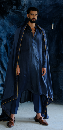 Charcoal Blue Kurta Set
