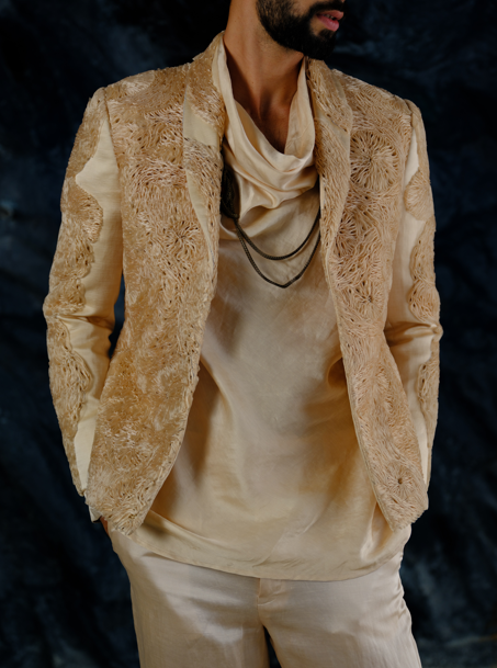 Buttercream Vaayu Short Jacket Set