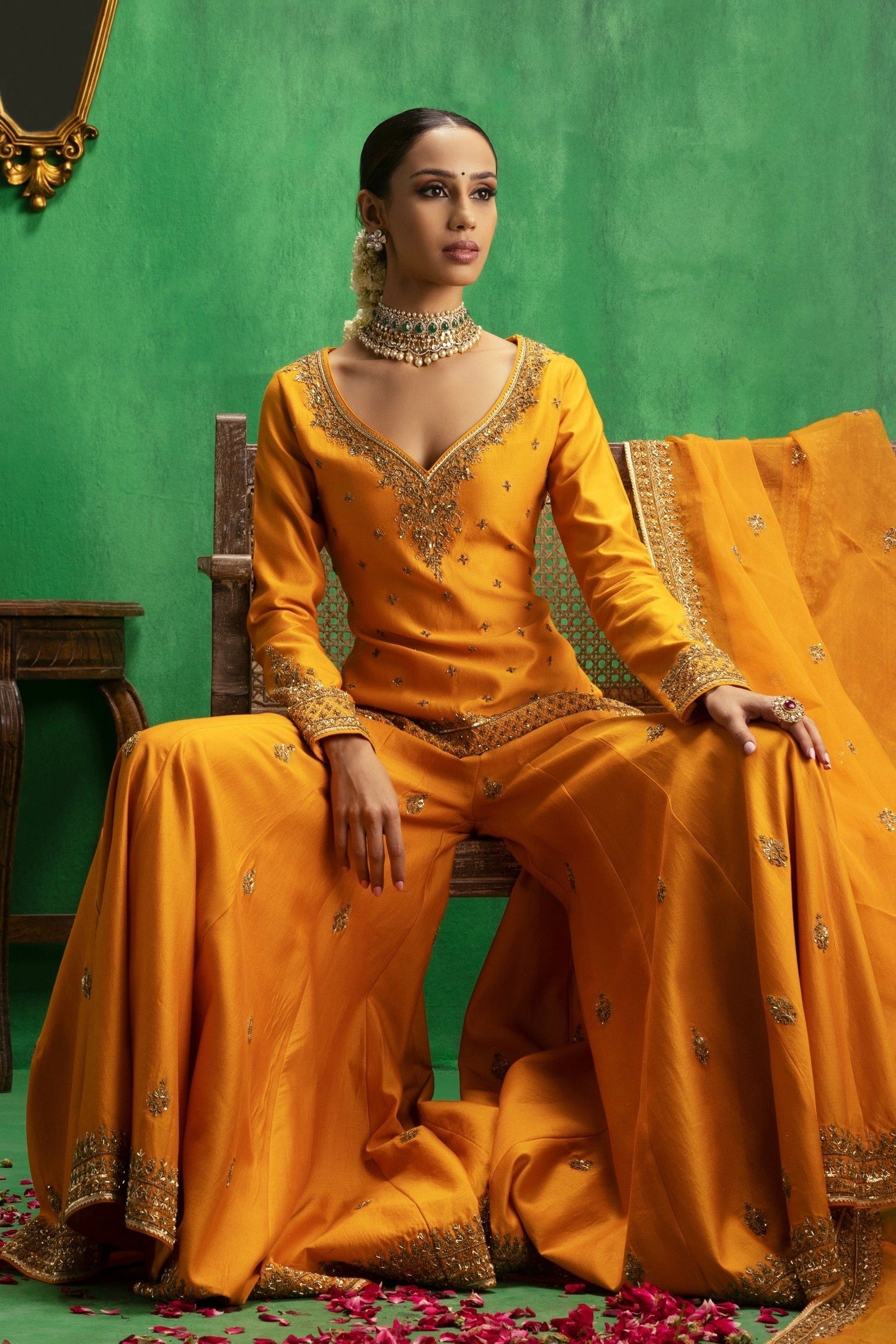 Tanisha Puri in Ragini Sharara Set