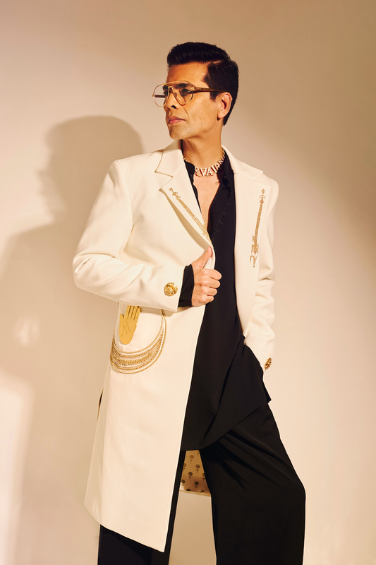 The Crescent Palm Trench Coat Set
