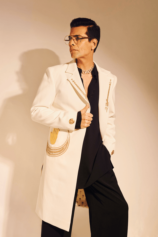 The Crescent Palm Trench Coat Set