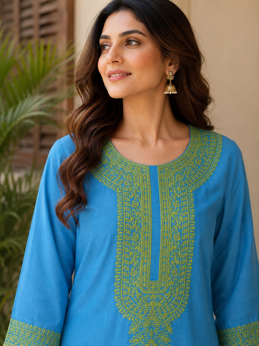 BLUE AND GREEN