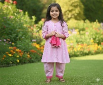 Baby Pink zari suit
