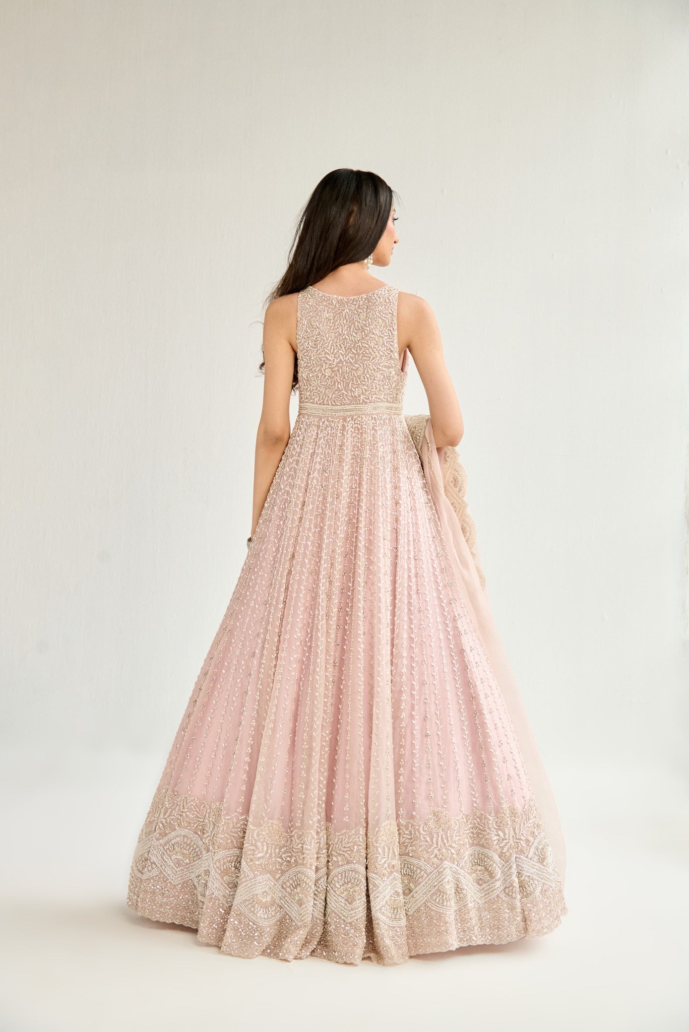 BLUSH PINK ANARKALI SUIT