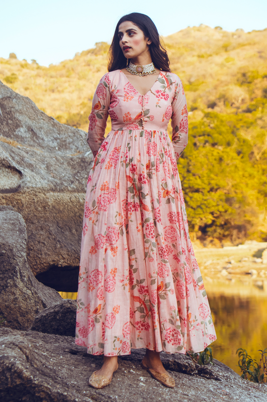 LISA ANARKALI SET – PINK