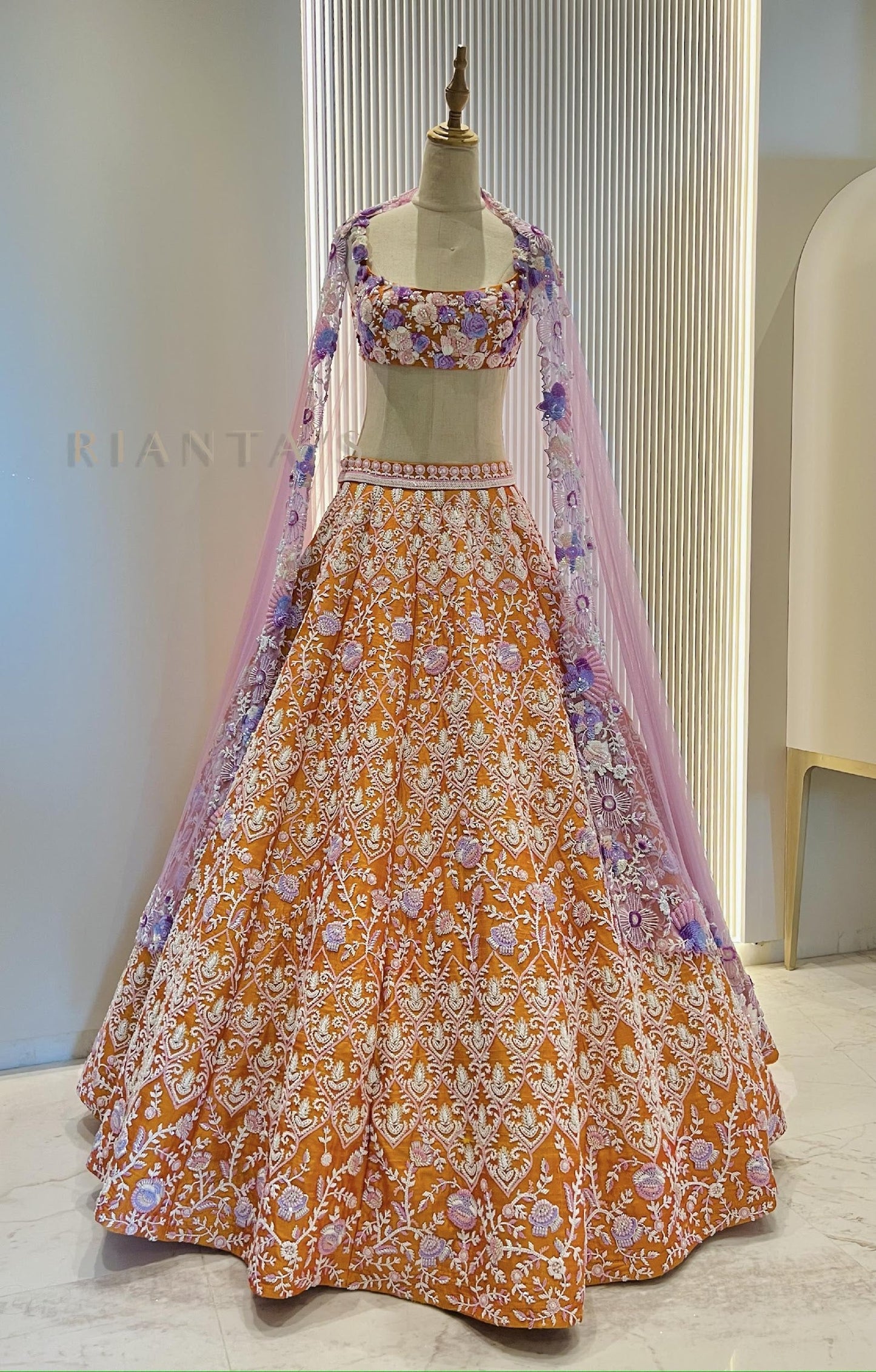 Marigold Lehenga Set