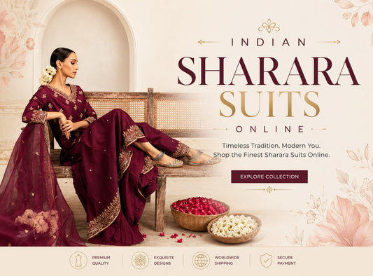 How to Choose the Perfect Indian Sharara Suits Online for Every Occasion