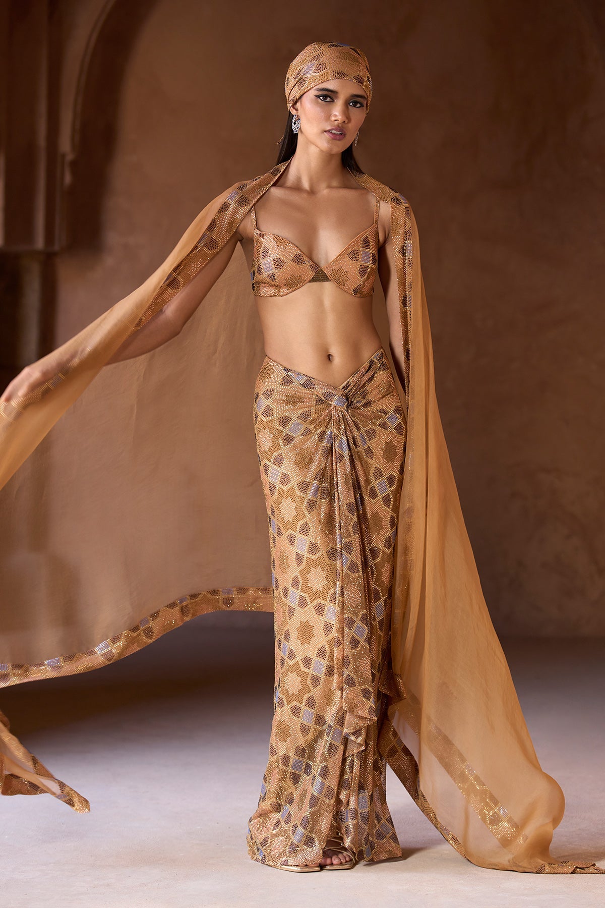 Safa Cape and Skirt Set