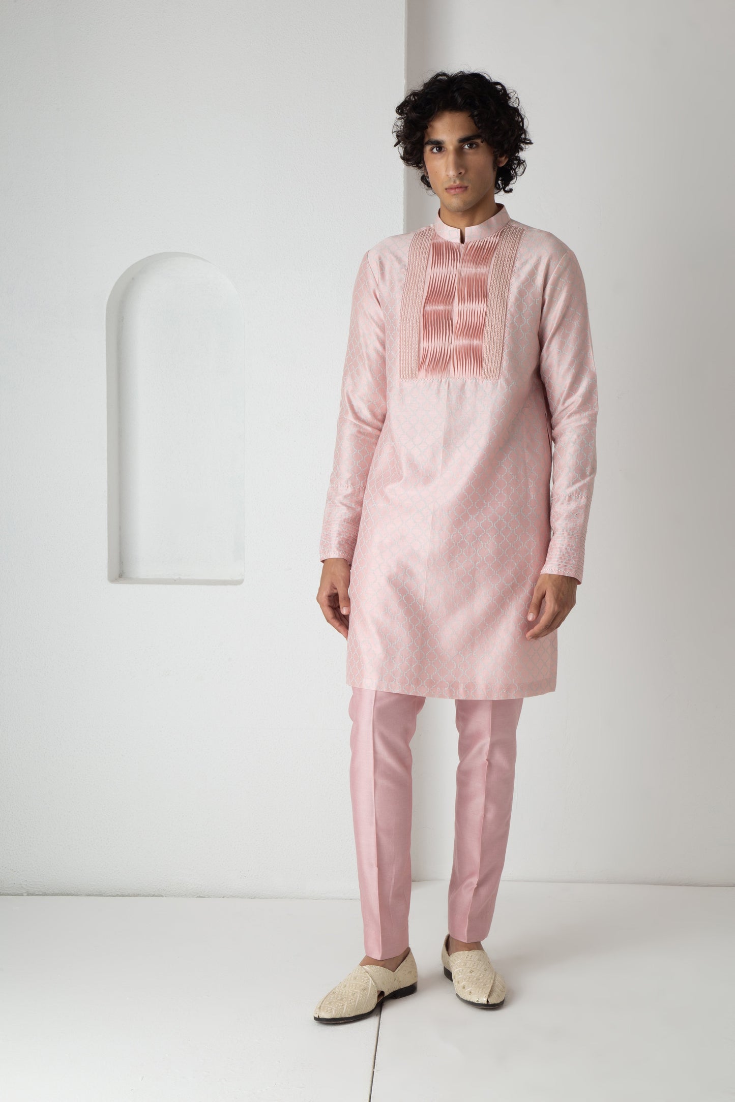 Elion Kurta Peach Pink