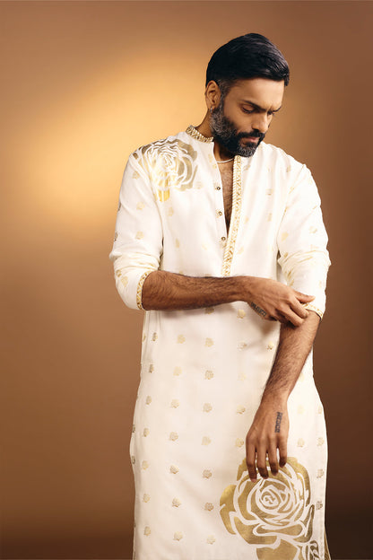 Ivory Rose Blush Kurta