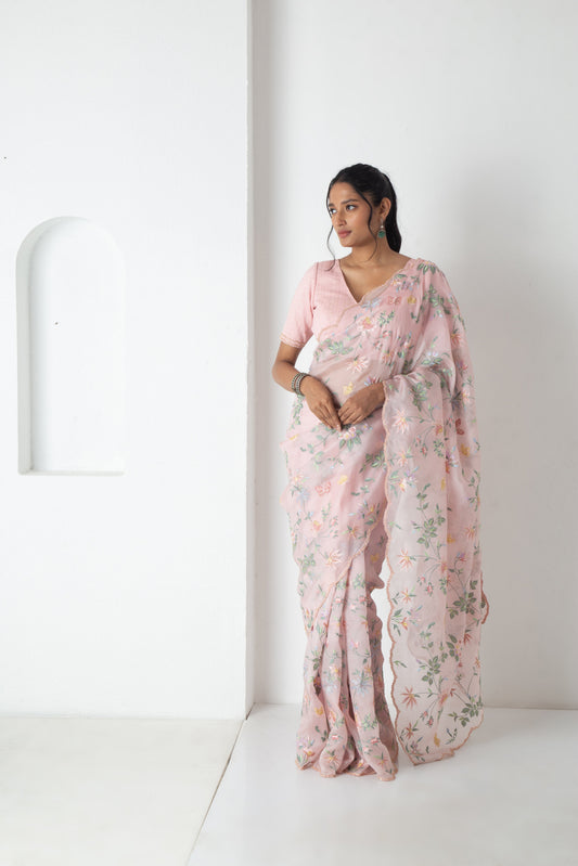 Blossom Saree Carnation Pink