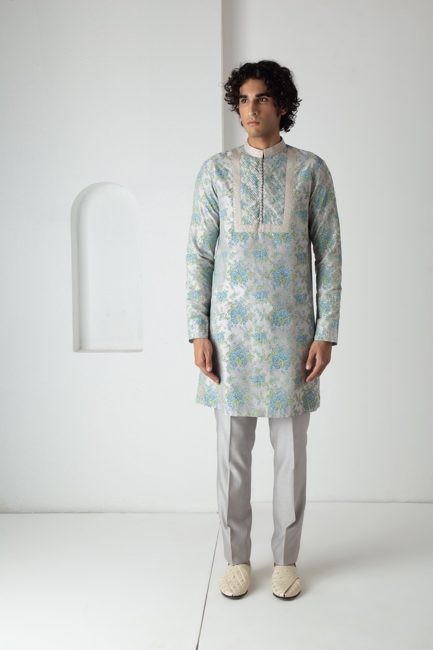 Elion Kurta Ash Grey