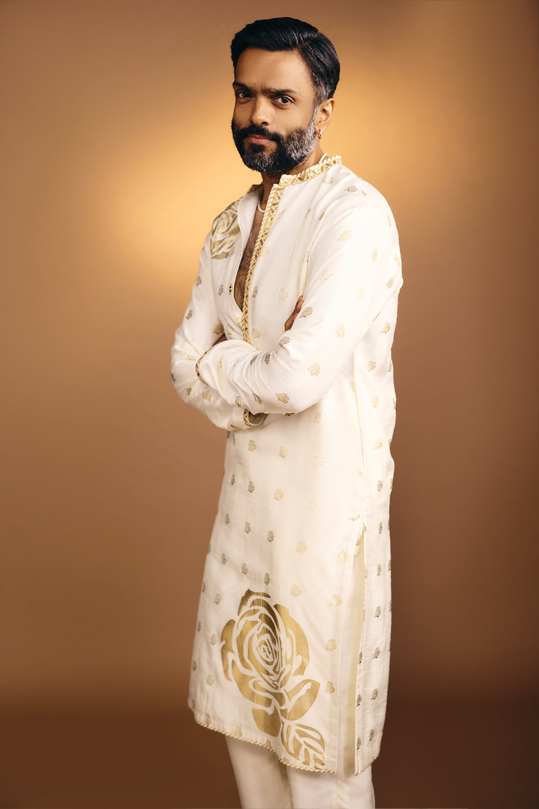 Ivory Rose Blush Kurta