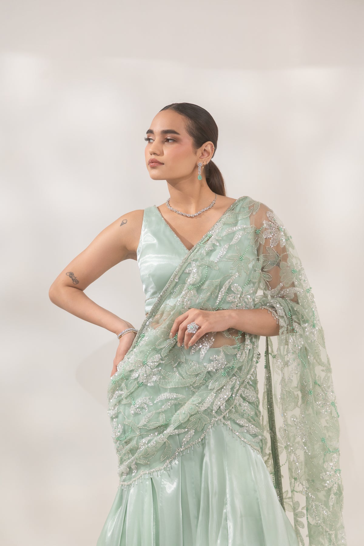 Floral Zaal Saree
