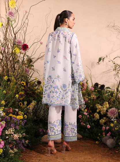 Niamh Lawn Printed White Co-ord Set