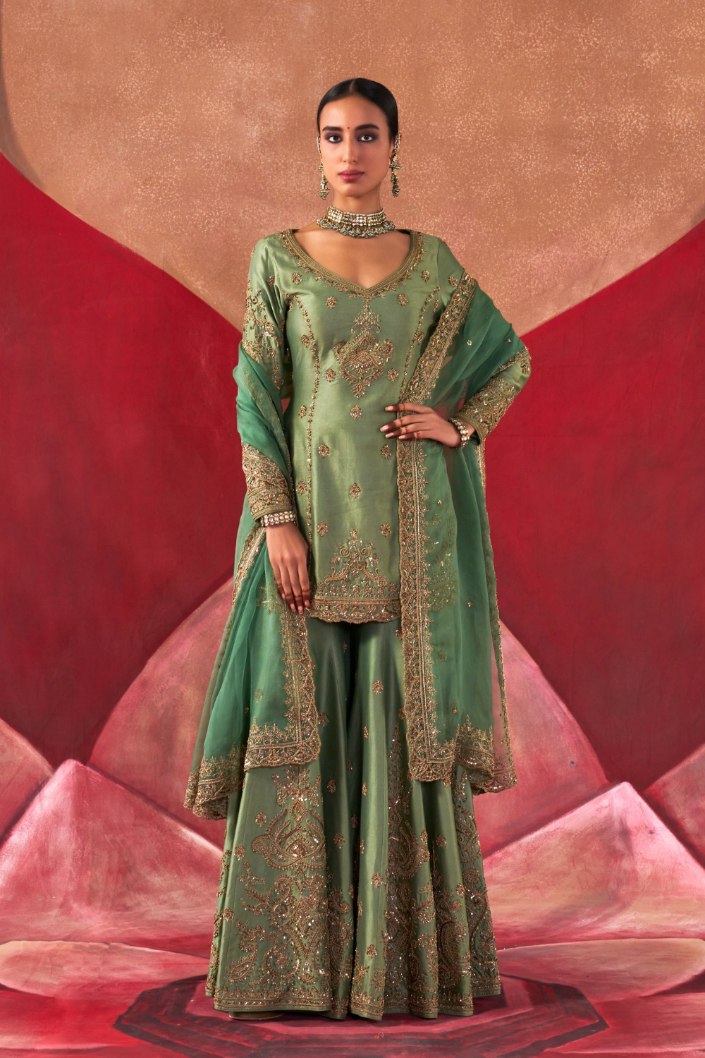 Karuna Sharara Set