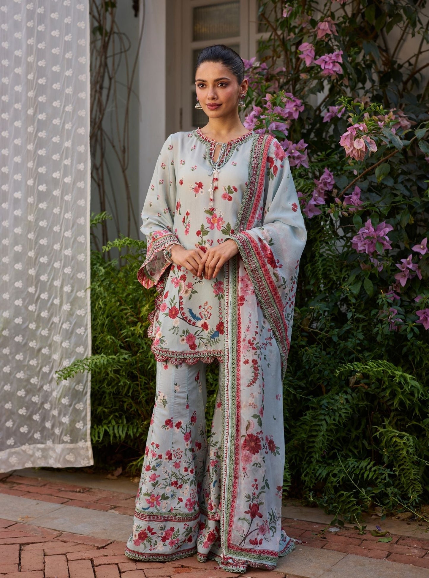 Lirae Lawn Blue Kurta Set