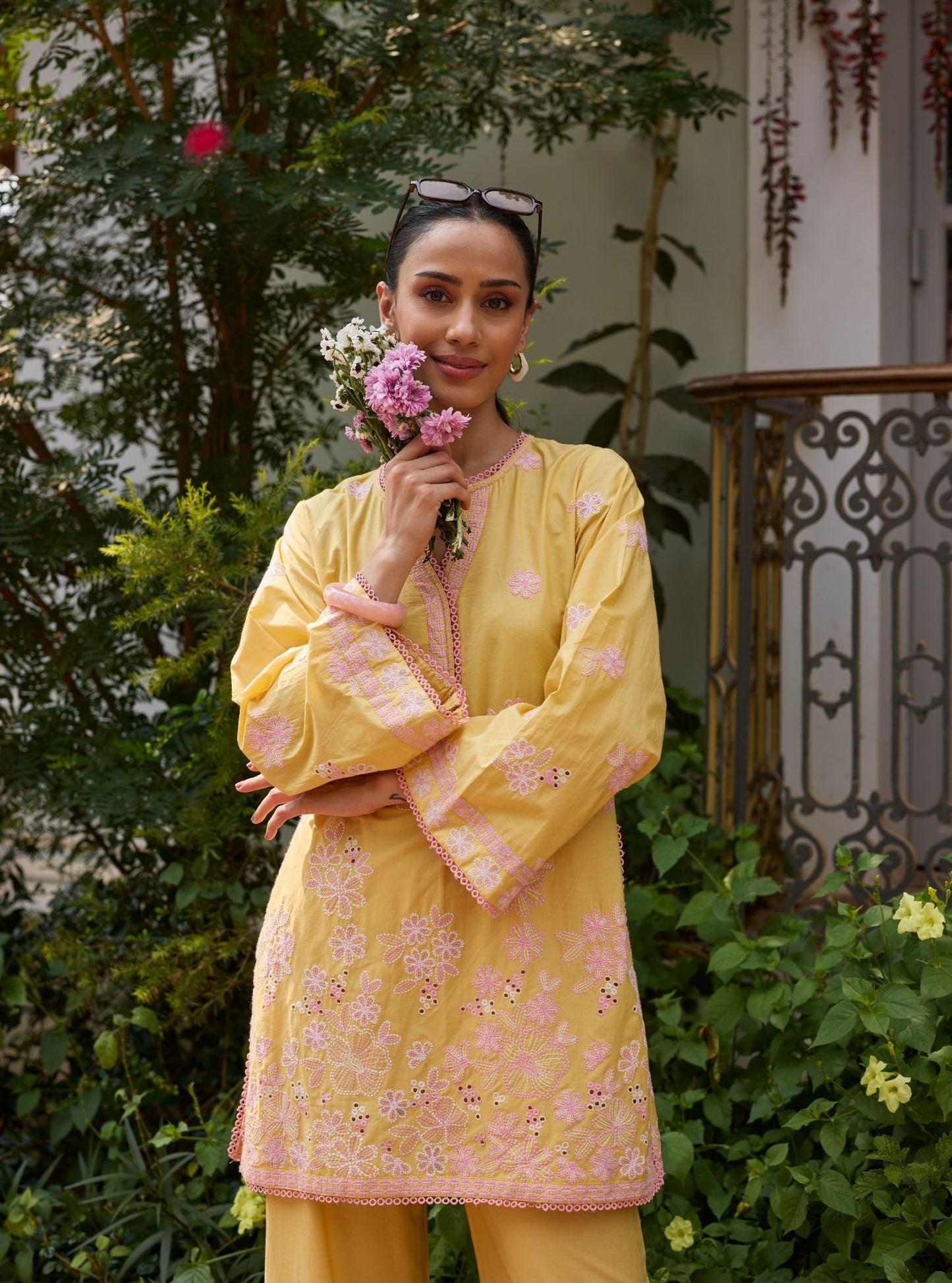 Kalani Supima Cotton Yellow Co-ord Set