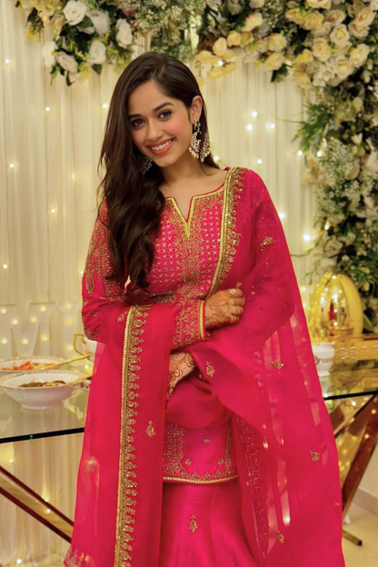 Jannat Zubair in Aiza Sharara Set