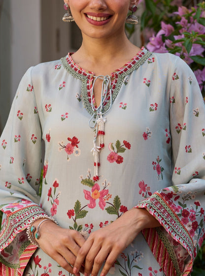 Lirae Lawn Blue Kurta Set