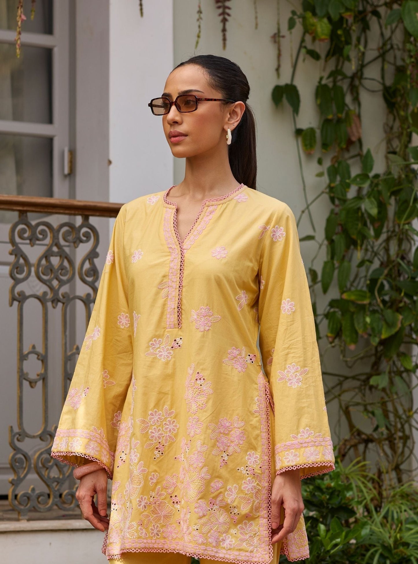 Kalani Supima Cotton Yellow Co-ord Set