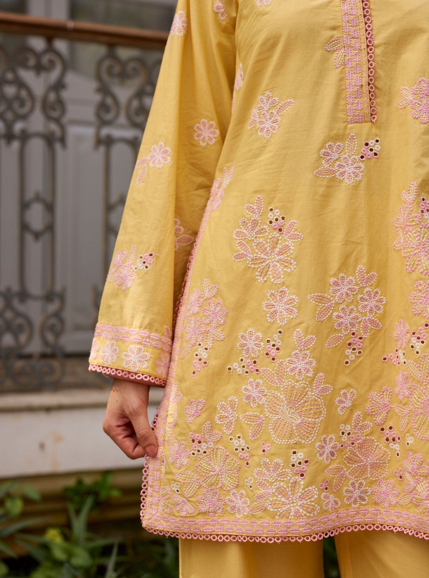 Kalani Supima Cotton Yellow Co-ord Set