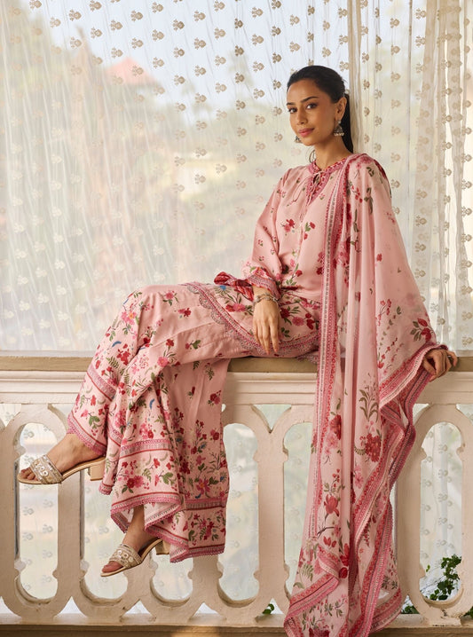 Lirae Lawn Pink Kurta Set