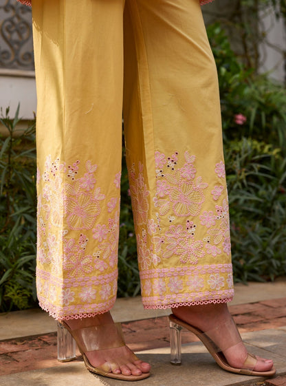 Kalani Supima Cotton Yellow Co-ord Set