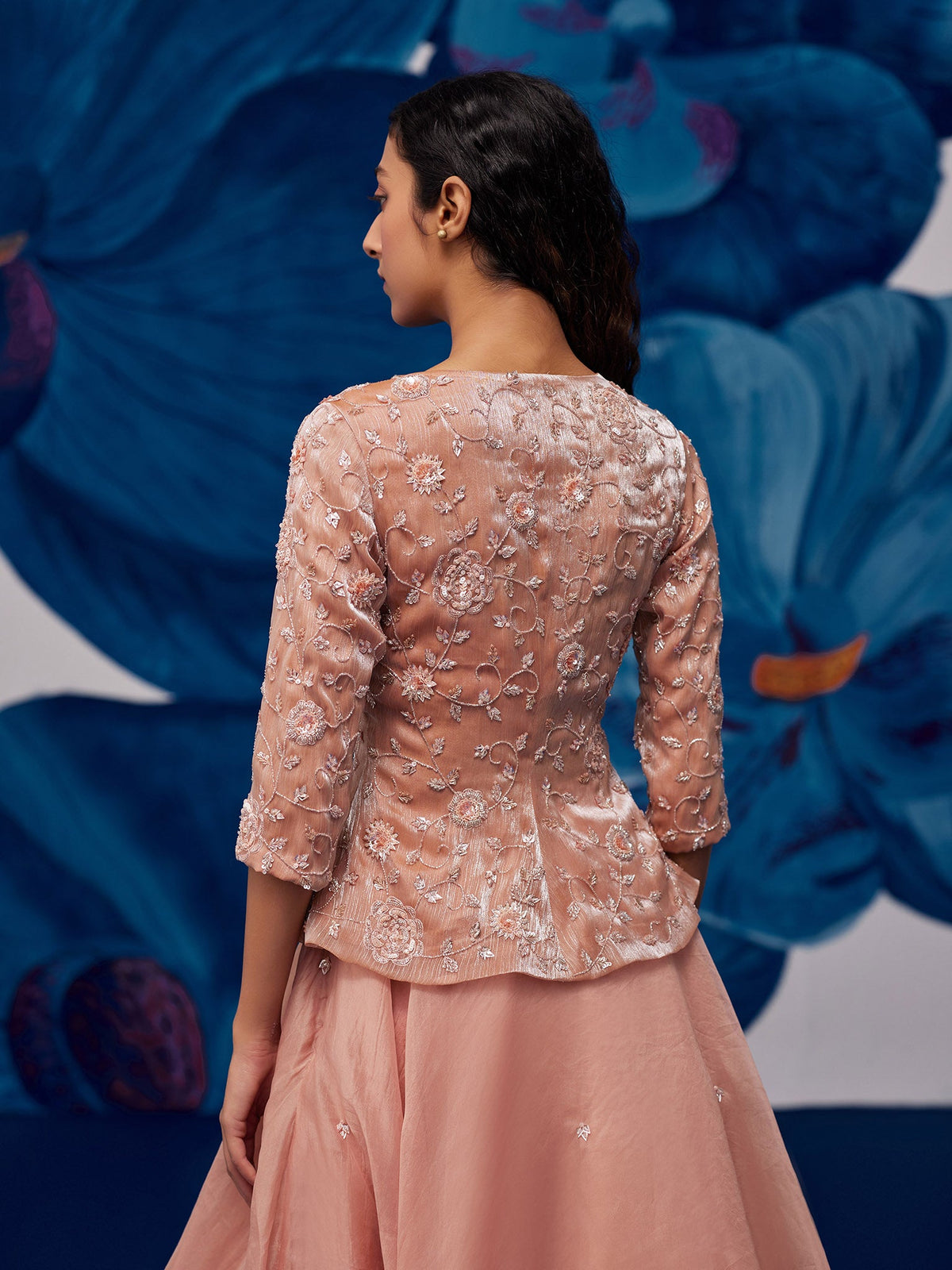 Celestial Rose Gold Jacket Set