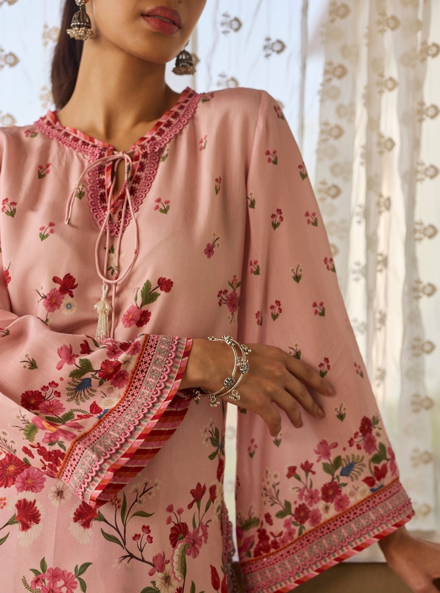Lirae Lawn Pink Kurta Set
