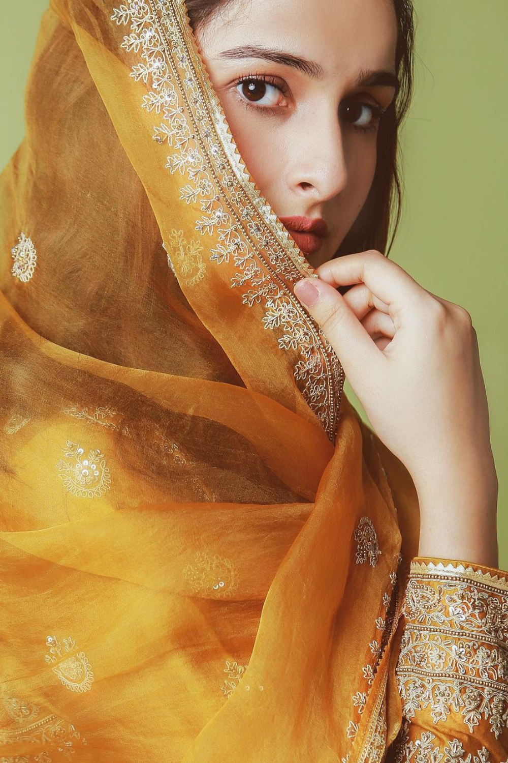 Sadia Khateeb in Zahra Anarkali Set