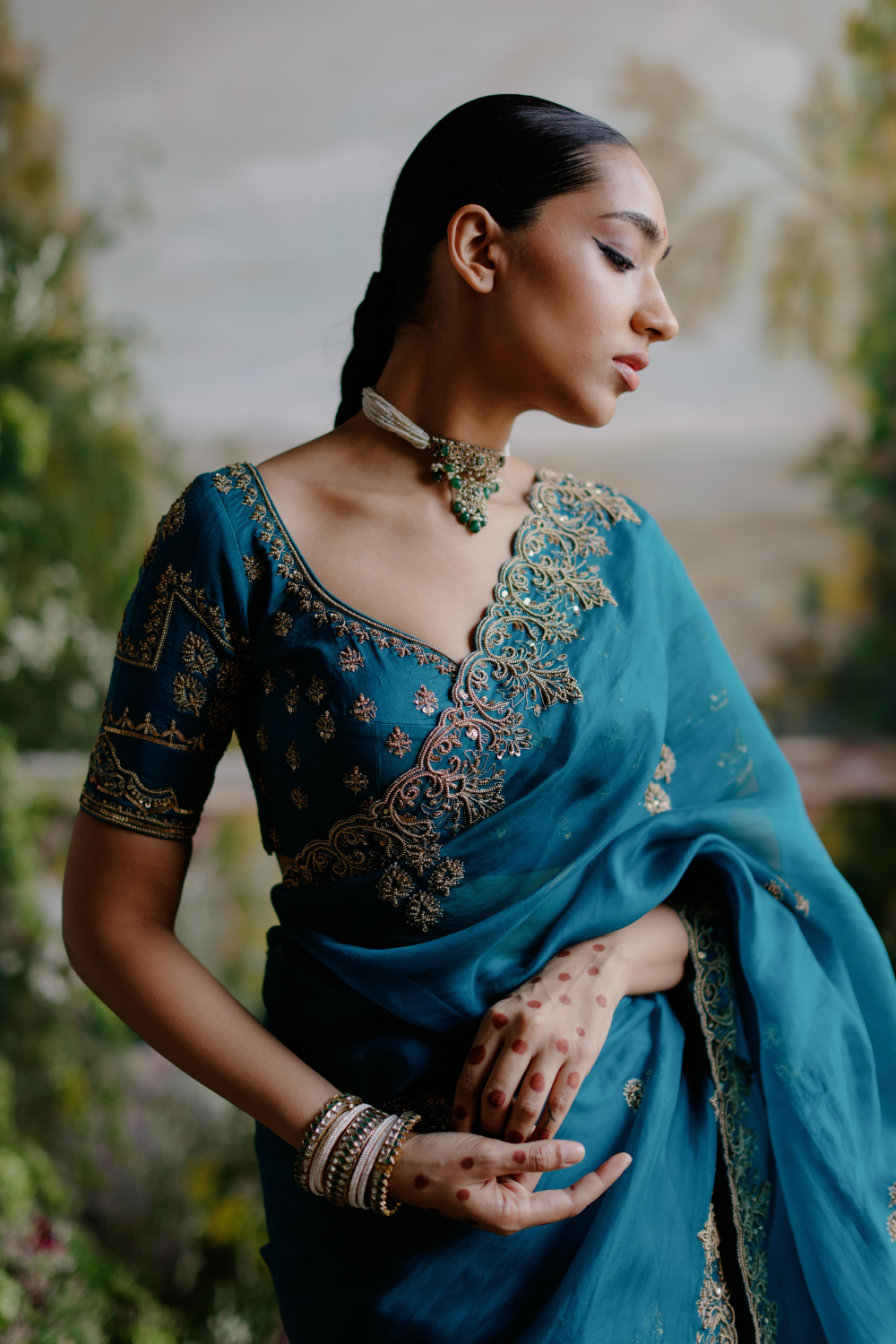 Simran Sethi Bedi in Naseem Saree