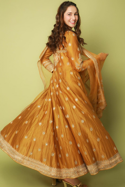 Sadia Khateeb in Zahra Anarkali Set