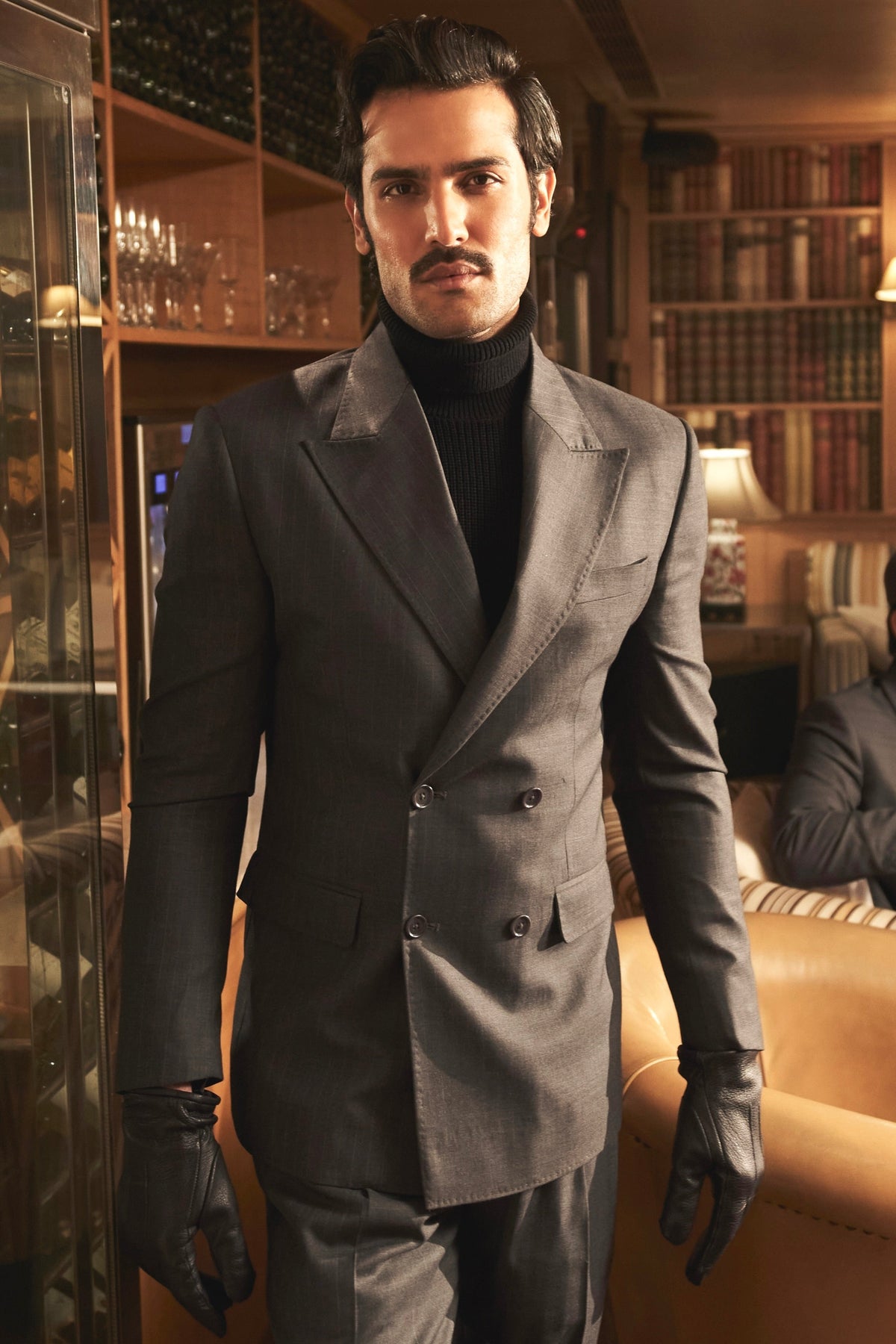 Charcoal Grey Pinstripe Elegance Suit
