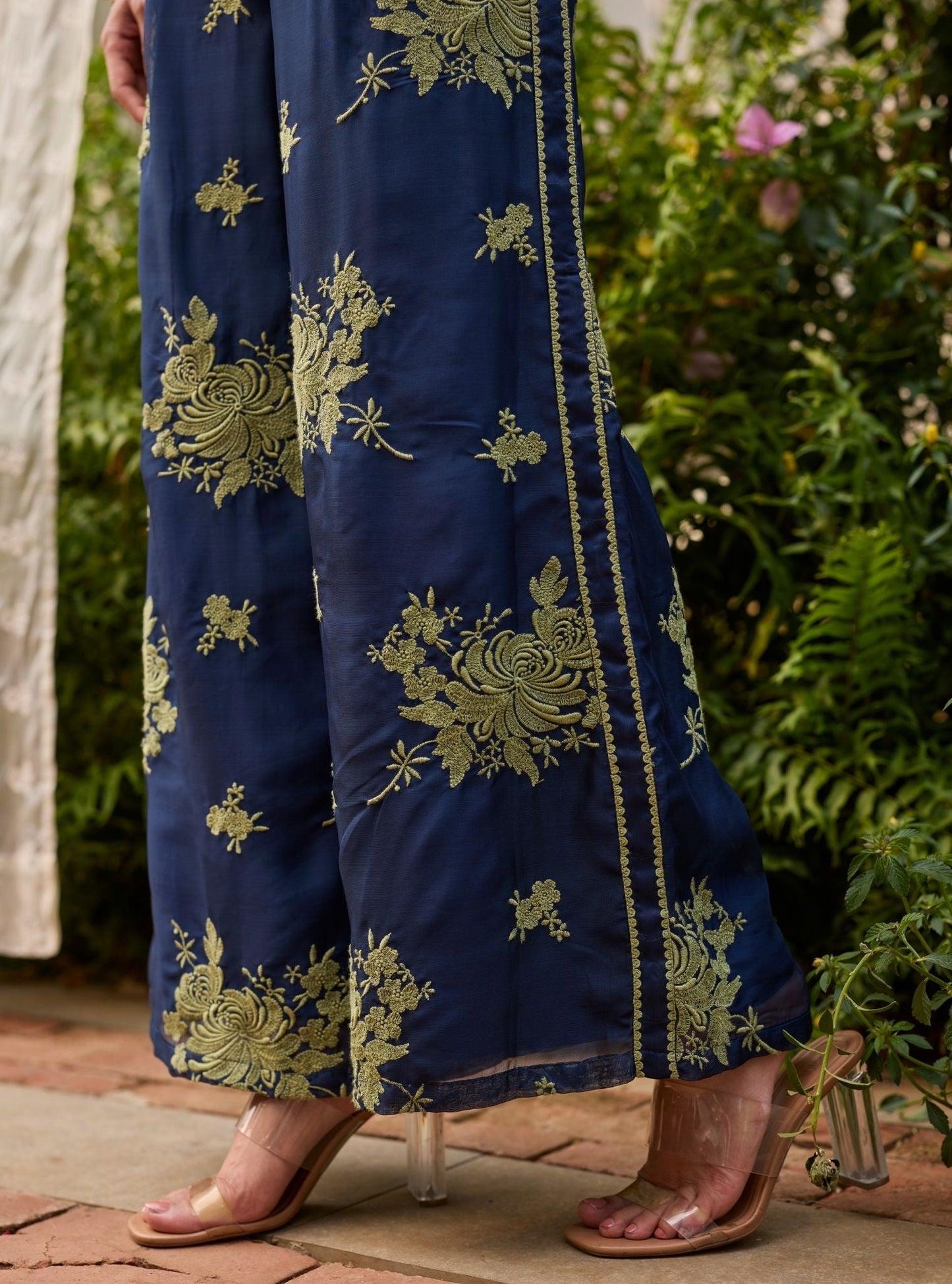 Suhaani Organza Navy Co-ord Set