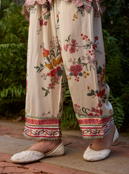 Kena Cupro Satin Mustard Kurta Set
