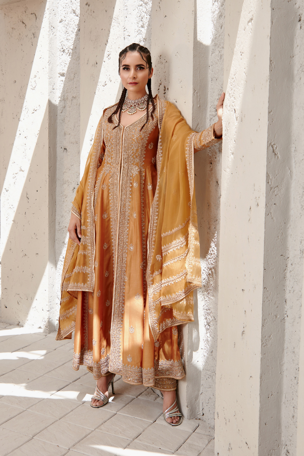 Sadia Khateeb in Zahra Anarkali Set
