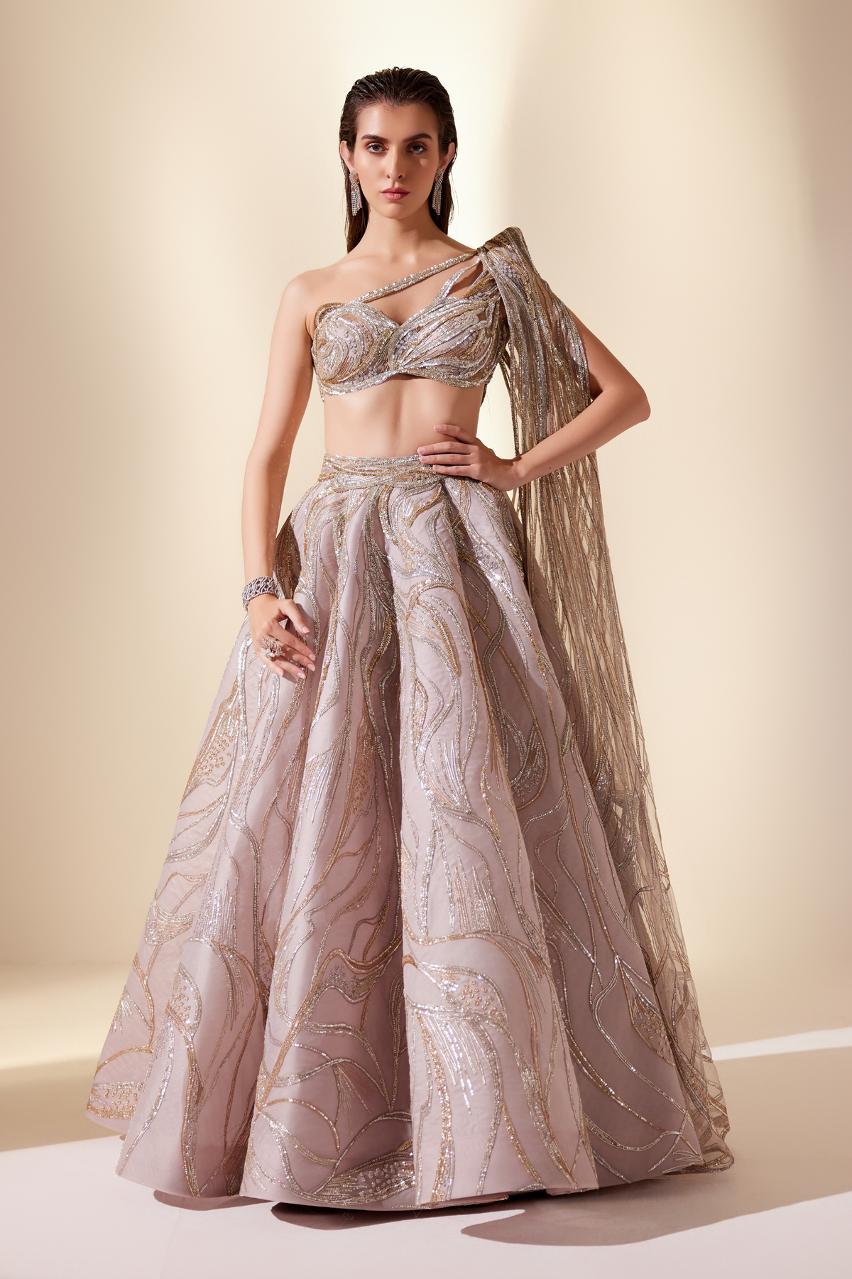 Mystical dune lehenga set