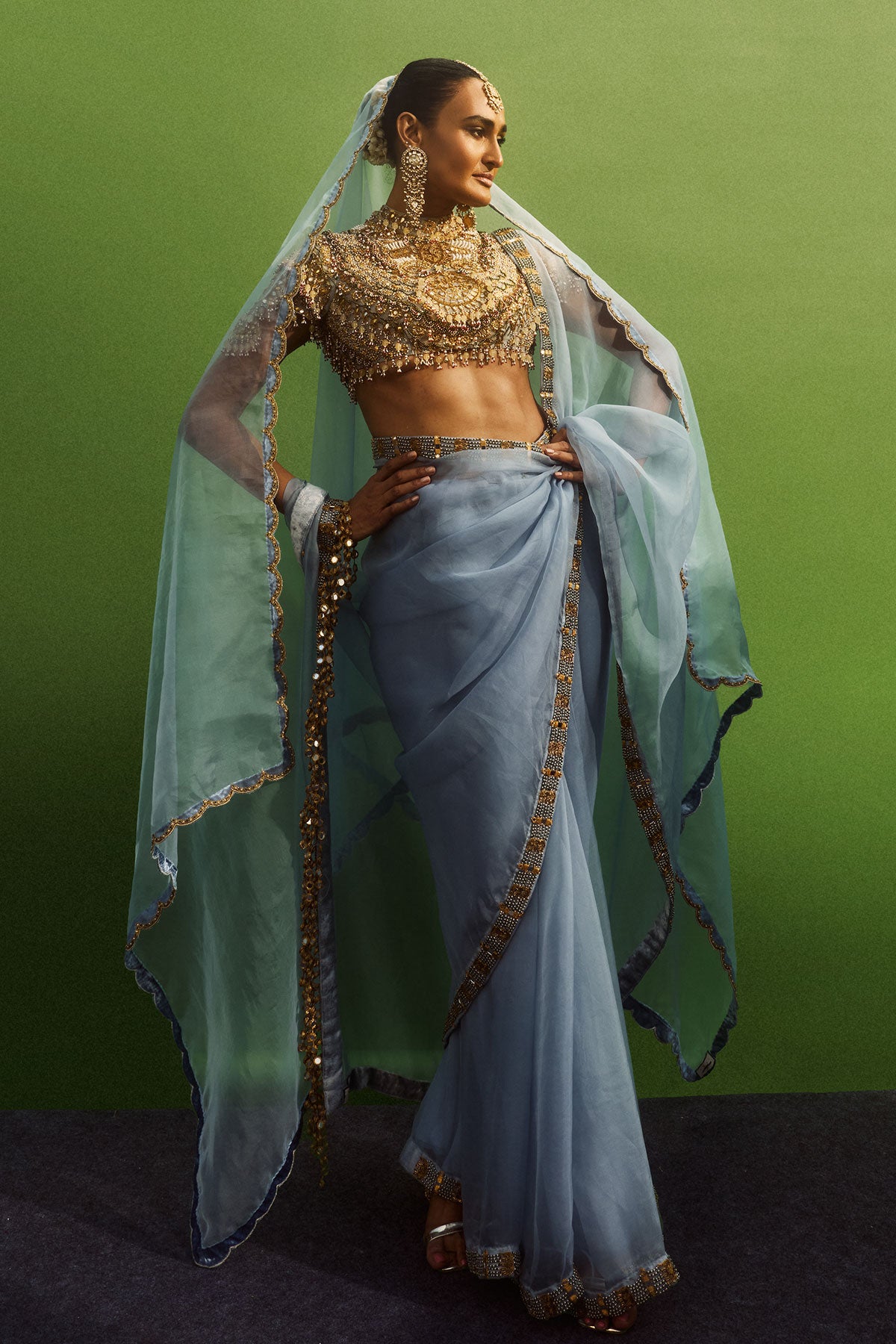 Neelambara Saree Set