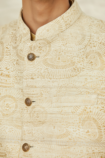 BLOCK PRINT WAISTCOAT