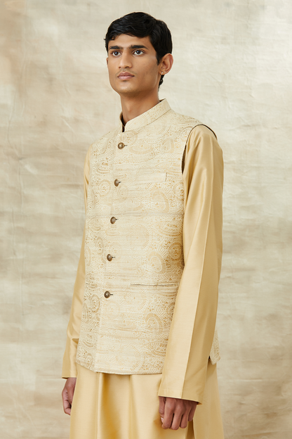 BLOCK PRINT WAISTCOAT