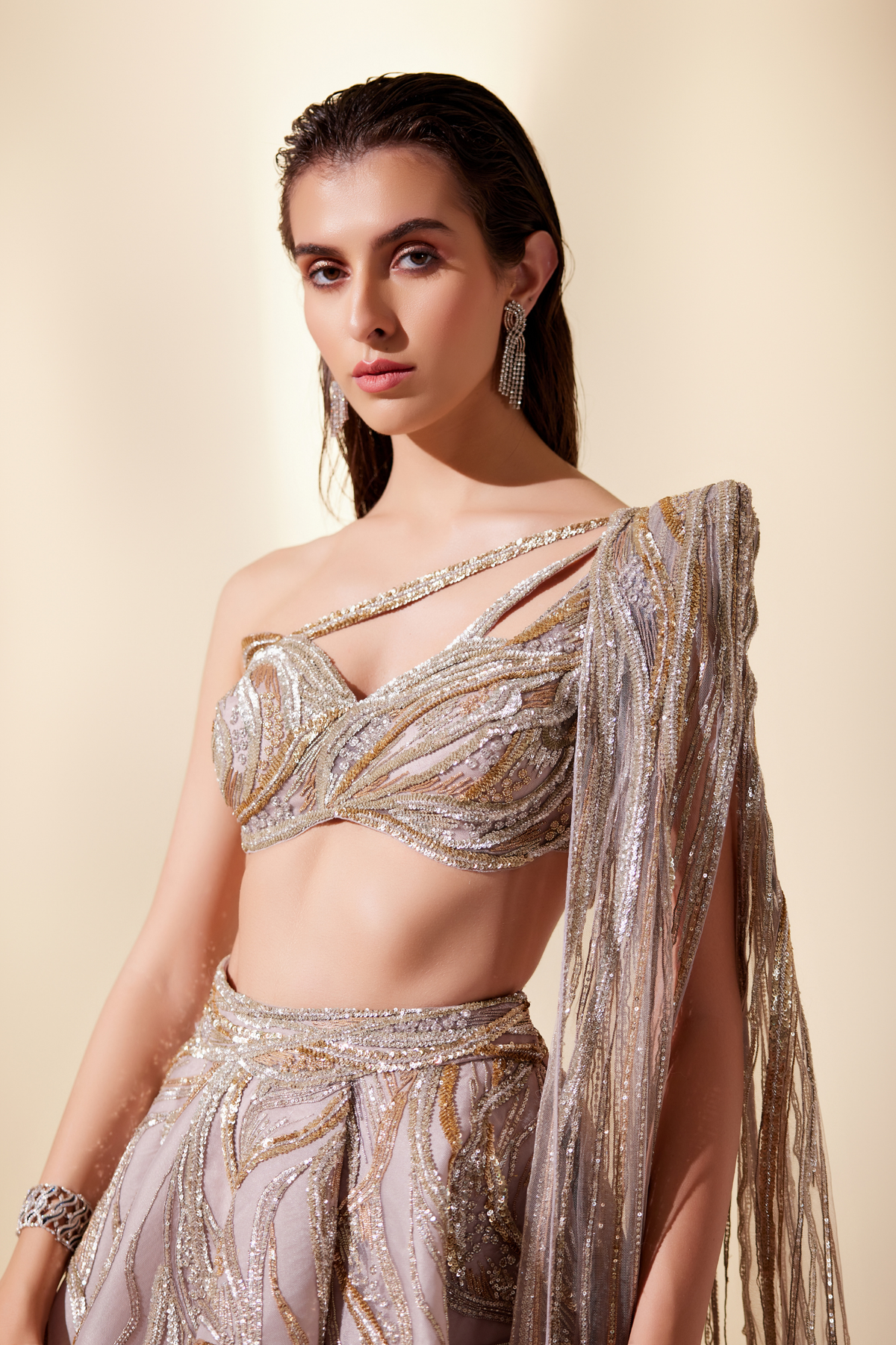 Mystical dune lehenga set
